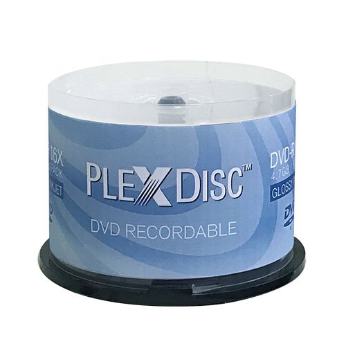 Amazon.com: PlexDisc 16X 4.7GB Glossy White Inkjet Hub Printable